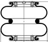 ContiTech 64267 Suspension Air Spring Kit Suspension Air Spring Kit - 8 in. Design Height, 9.8 in. Max Diameter, 10.5 in. Max