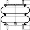 64283 by CONTITECH - HVAC Heater Hose - Molded, Double Convoluted, EPDM