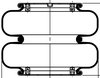 ContiTech 64533 Suspension Air Spring Kit Double Convoluted Air Spring - 10 in. Design Height, 13.4 in. Max Diameter, 14.6