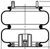 ContiTech 64599 Suspension Air Spring Kit Air Spring - FD 331-26 541, 10 in. Design Height, 5900 Load at 100 PSI (Replaces