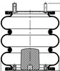 ContiTech 64285 Suspension Air Spring Kit Air Suspension Spring