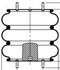ContiTech 64503 Suspension Air Spring Kit FT 530-32 325