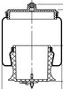 ContiTech 78360 Suspension Air Spring Kit Suspension Air Spring Kit - SK 125-101 P01, for Truck