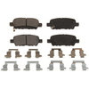Custom Accessories AXMD905 Disc Brake Pad Set - Rear, Semi-Metallic, FMSI D905, with Shims