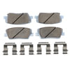 Custom Accessories AXCD1284 Disc Brake Pad Set - Rear, Ceramic, with Hardware, FMSI D1284