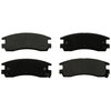 Custom Accessories AXMD714 Disc Brake Pad Set - Rear, Semi-Metallic, FMSI D714/D508/D698, with Shims