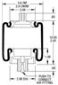 BWP-NSI AS7109 Suspension Air Spring Kit Firestone Cab/Seat Air Spring