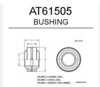 Replacement for John Deere AT61505 Multi-Purpose Bushing Self-Aligning Bushing with Oil Groove for John Deere 6700