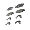 ACDelco 17D922CHF2 Disc Brake Pad Set Disc Brake Pad Set - Rear, Ceramic, Bonded, with Mounting Hardware