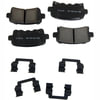 17D1430CHF2 by ACDELCO - Disc Brake Pad Set - Rear, Ceramic, Bonded, with Mounting Hardware