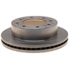 18A2804A by ACDELCO - Disc Brake Rotor - 8 Lug Holes, Cast Iron, Non-Coated, Plain, Vented, Front