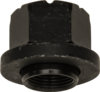 GL-2900 by HALTEC - Flange Nut - Grade 8, Black Finish, M22-1 1/2 Inner Thread, 33mm Hex Size, 35mm Sleeve Length, for Aluminum Wheels; Skirt Nut, for Use On All Style M22 Flange Nuts on Hub-Piloted Wheels