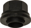 GL-2906 by HALTEC - Flange Nut - Grade 8, Black Finish, M22-1 1/2 Inner Thread, 33mm Hex Size, 6mm Sleeve Length, for Use On Steel-Steers, for Aluminum Wheels; Sleeve Nut