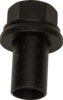 Haltec GL-2939 Wheel Nut Flange Nut - Grade 8, Black Finish, M22-1 1/2 Inner Thread, 33mm Hex Size, 39mm Sleeve Length, for