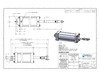 APSCO C-6089-PK Hydraulic Cylinder Hydraulic Cylinder - Tailgate Latch, 3.5" Bore x 8" Stroke, Double Acting