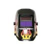 55698 by FORNEY INDUSTRIES INC. - Arc Welding Helmet, Auto-Darkening, Variable Shade #9-13, Flame Design