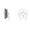 Kit Masters 010020085 Engine Cooling Fan Clutch Pulley Bracket Kysor-Style Hub - New