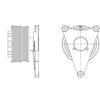 Kit Masters 010020459 Engine Cooling Fan Clutch Pulley Bracket Kysor-Style Hub - New