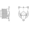 Kit Masters 010020602 Engine Cooling Fan Clutch Pulley Bracket Kysor-Style Hub - New