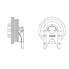 Kit Masters 010020732 Engine Cooling Fan Clutch Pulley Bracket Kysor-Style Hub - New