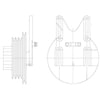 Kit Masters 1077-07735-04 Engine Cooling Fan Clutch Pulley Bracket Kysor-Style Hub - New