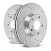PowerStop Brakes EBR1056XPR Disc Brake Rotor Set Evolution® Disc Brake Rotor - Performance, Drilled, Slotted and Plated