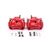 S3196A by POWERSTOP BRAKES - Red Powder Coated Calipers