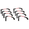 9748RR by ACDELCO - Spark Plug Wire Set - Solid Boot, Silicone Insulation, 1.337 kOhm, Snap Lock