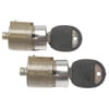 ACDelco D528A Door Lock Kit Door Lock Kit - Silver/Black Trim Ring, Metal, with 2 Locking Keys