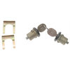 ACDelco D571A Door Lock Kit Door Lock Kit - Silver/Black Trim Ring, Metal, with 2 Locking Keys