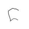 Mopar 68028583AA Windshield Washer Hose Windshield Washer Hose - At Reservoir
