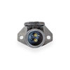 Velvac 593124 Dual Pole Socket Vertical Two Pole Socket, Durable Zinc Die Cast Housing