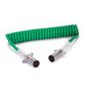 Velvac 590161 ABS Coiled Cable Seven-Way ABS Coiled Cable Assemblies, 1/8, 2/10, 4/12 Gauge, 15 ft. Working Length, Two 12"