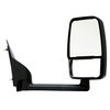 Velvac 714484 Door Mirror 2020 Standard Door Mirror - Black, 96" Body Width, 9.50" Arm, Passenger Side