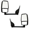 Velvac 714494 Door Mirror 2020 Standard Door Mirror - Black, 86" Body Width, 9.5" Arm, Standard Head, Driver and Passenger