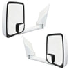 Velvac 714503 Door Mirror 2020 Standard Door Mirror - White, 96" Body Width, 14.50" Arm, Standard Head, Driver and Passenger