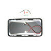 709309 by VELVAC - Door Mirror Glass - Heated Glass, with Bezel, 8 Inch x 16 Inch