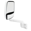 Velvac 714835 Door Mirror 2030 Series Door Mirror - White, 12" Radius Base, 10" Arm, Deluxe Head, Driver Side