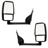 Velvac 714518 Door Mirror 2020 Deluxe Series Door Mirror - Black, 102" Body Width, Deluxe Head, Driver and Passenger Side