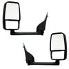 Velvac 714591 Door Mirror 2020 Deluxe Series Door Mirror - Black, 86" Body Width, Deluxe Head, Driver and Passenger Side
