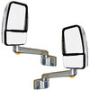Velvac 714725-4 Door Mirror 2030 Series Door Mirror - Chrome, 12" Radius Base, 10" Lighted Arm, Deluxe Head, Driver and