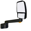 Velvac 715562 Door Mirror 2030 Series Door Mirror - Black, 11" Radius Base, 17" Lighted Arm, Deluxe Head, Passenger Side