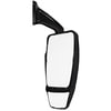 Velvac 715746 Door Mirror 2025 Full Flat w/ Top Hat Series Door Mirror - Black, Passenger Side