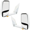 Velvac 715446 Door Mirror 2020 Deluxe Series Door Mirror - White, 102" Body Width, Deluxe Head, Driver and Passenger Side