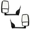 Velvac 715452 Door Mirror 2020 Deluxe Series Door Mirror - Black, 102" Body Width, Deluxe Head, Driver and Passenger Side