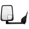 Velvac 715463 Door Mirror 2020 Standard Door Mirror - Black, 86" Body Width, 9.50" Arm, Standard Head, Driver Side