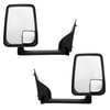 Velvac 715464 Door Mirror 2020 Standard Door Mirror - Black, 96" Body Width, 14.50" Arm, Standard Head