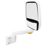 Velvac 715476 Door Mirror 2030 Series Door Mirror - White, 12" Radius Base, 10" Lighted Arm, Passenger Side