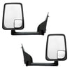 Velvac 715520 Door Mirror 2020 Standard Door Mirror - Black, 96" Body Width, 14.50" Arm, Standard Head