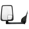 Velvac 715525 Door Mirror 2020 Standard Door Mirror - Black, 102" Body Width, 17.50" Arm, Standard Head, Driver Side
